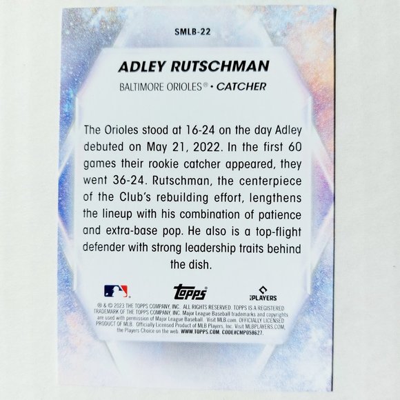 Baltimore Orioles (Adley Rutschman) - BSBL [3_AR] - Rookie Card (RC) - Picture 3 of 3